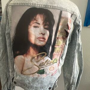 Selena Denim Jacket with Graphic Print